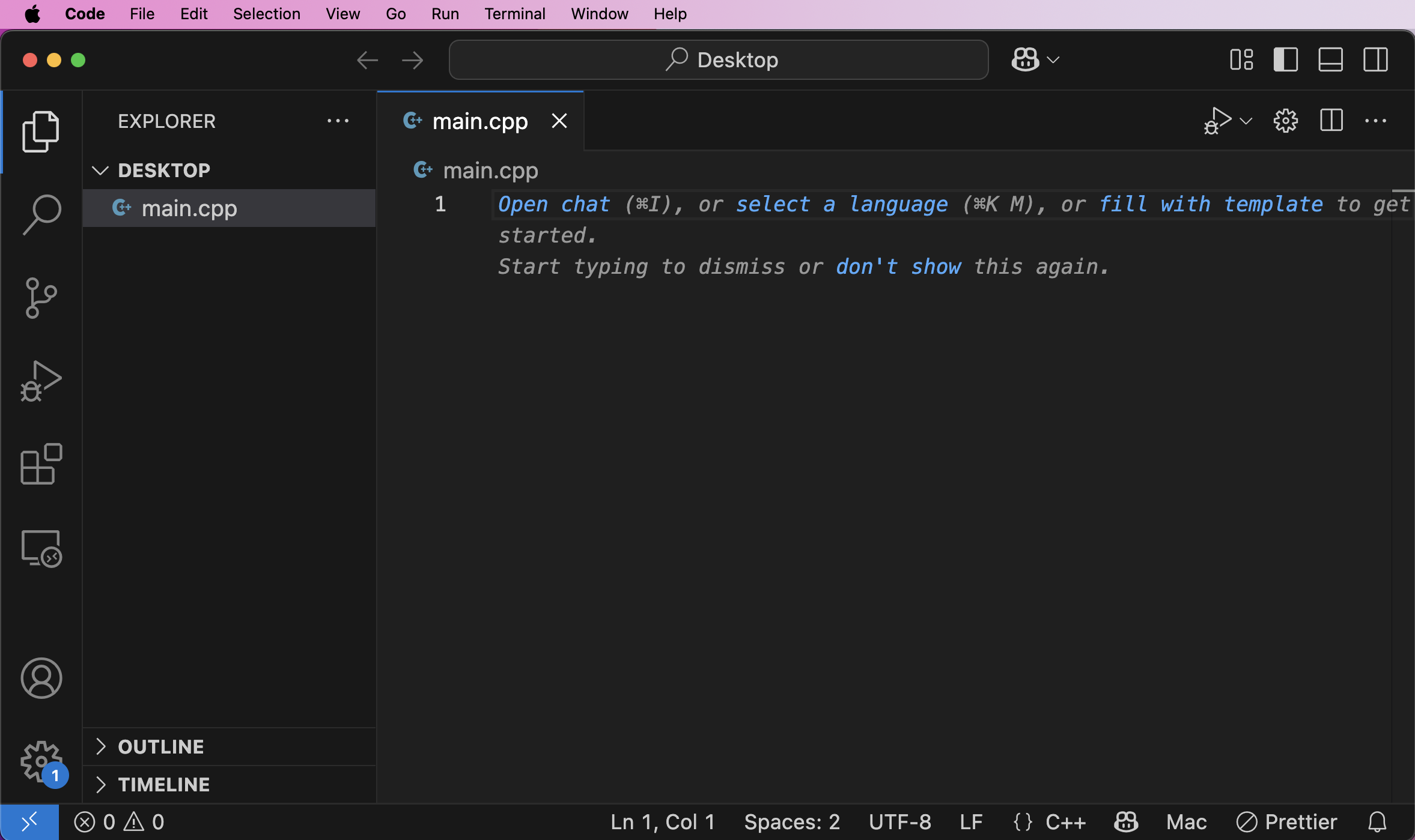 Setting up a C++ Programming Environment