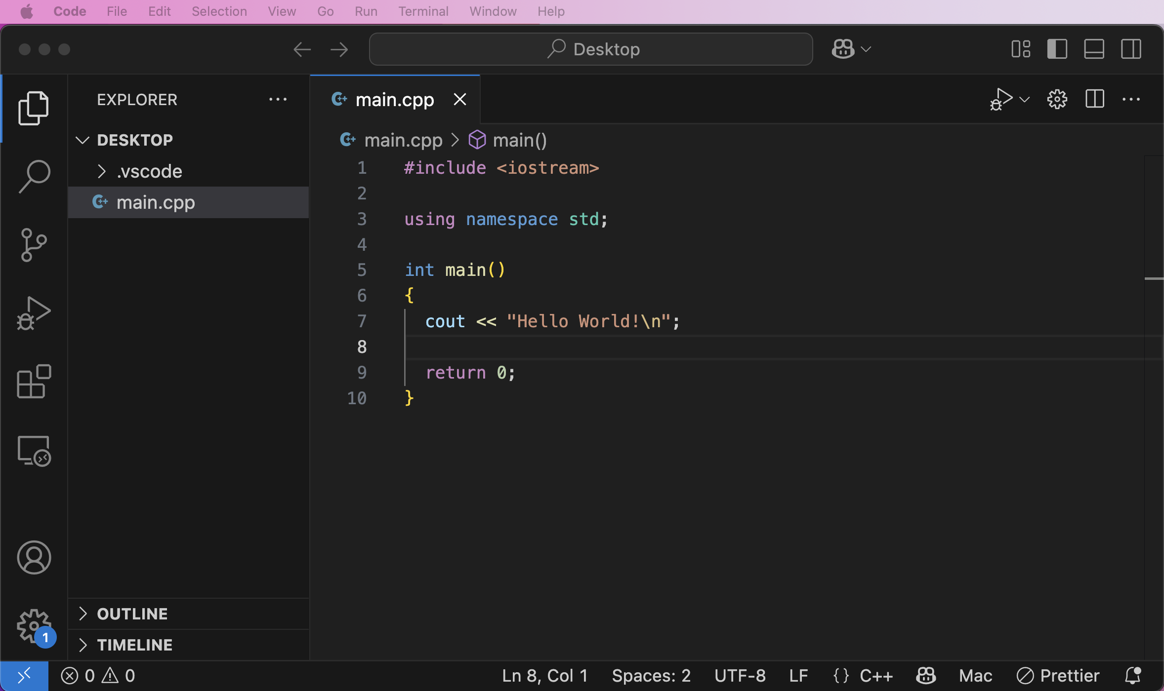 Setting up a C++ Programming Environment