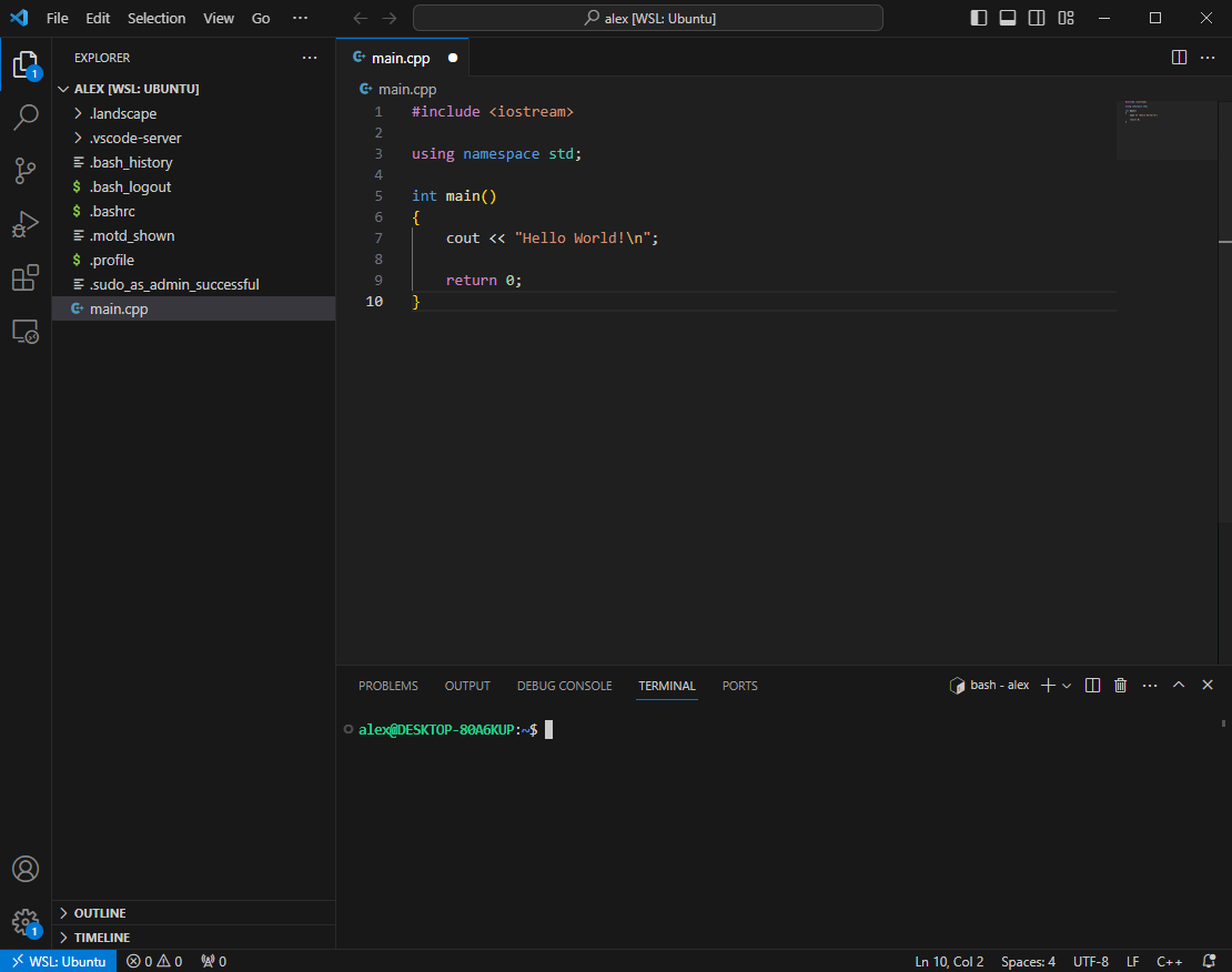 Setting up a C++ Programming Environment